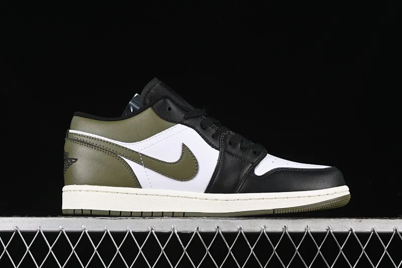 All categories Air Jordan Jordan series basketball shoes Air Jordan 1 Low Air Jordan 1 Low "Medium Olive" AJ1 Joe 1 olive green low-top cultural and casual sneakers 553558-092